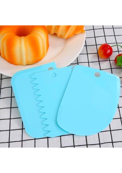 Pasta Hamur Şekillendirici Spatula Kesici Kazıyıcı Dekoratör Set (4172)