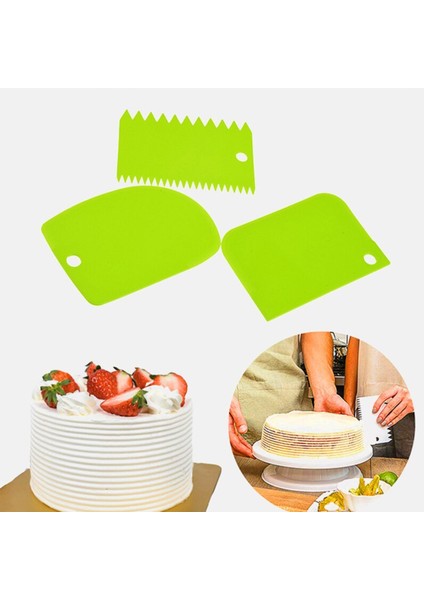 Pasta Hamur Şekillendirici Spatula Kesici Kazıyıcı Dekoratör Set (4172)