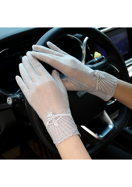 Güneş Koruması Bayan Kısa Yaz Buz Ipek Ince Nefes Alabilen Dokunmatik Ekran Kaymaz Anti Ultraviyole Dantel Eln (Yurt Dışından) fiyatları