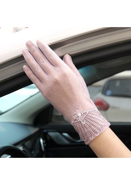 Güneş Koruması Bayan Kısa Yaz Buz Ipek Ince Nefes Alabilen Dokunmatik Ekran Kaymaz Anti Ultraviyole Dantel Eln (Yurt Dışından) fırsatları