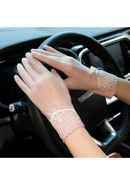 Güneş Koruması Bayan Kısa Yaz Buz Ipek Ince Nefes Alabilen Dokunmatik Ekran Kaymaz Anti Ultraviyole Dantel Eln (Yurt Dışından) indirimleri