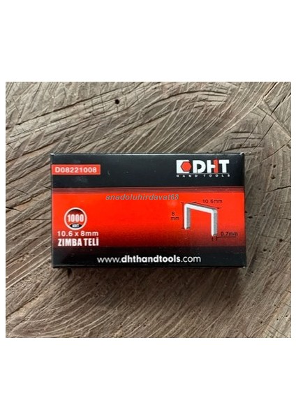 Zımba Teli Boy 8mm Mekanik Zımba Tabanca Teli Yüksek Kalite En 10,6mm