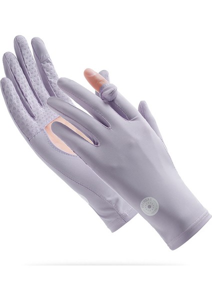 Buz Ipek Güneş Kremi Açık Hava Anti Ultraviyole Ince Nefes Alabilen Kaymaz Parmaksız Dokunmatik Ekran Elni (Yurt Dışından)