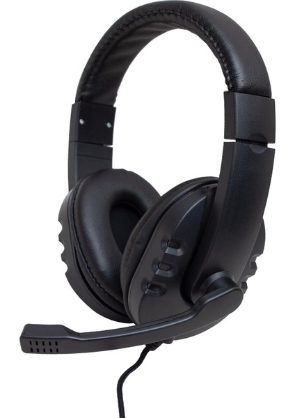 Hello HL-5351 3.5mm Stereo Kablolu Ledli Mikrofonlu Oyuncu Kulaklık Siyah (4172)