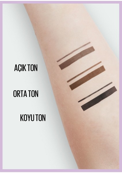 Express Brow Satin Duo Çift Taraflı Kaş Kalemi - 01 Açık Ton