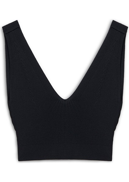 V Yaka Crop Triko TS1250050071001 indirimleri