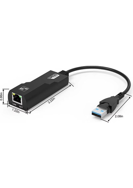 CA-4625 USB 3.0 Gigabit Ethernet Adaptörü