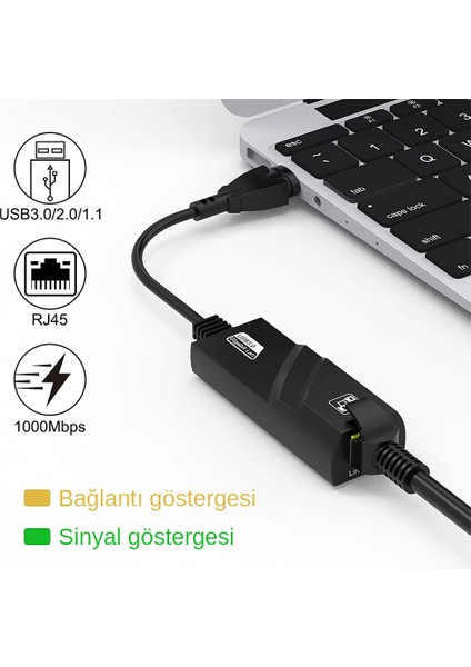 CA-4625 USB 3.0 Gigabit Ethernet Adaptörü