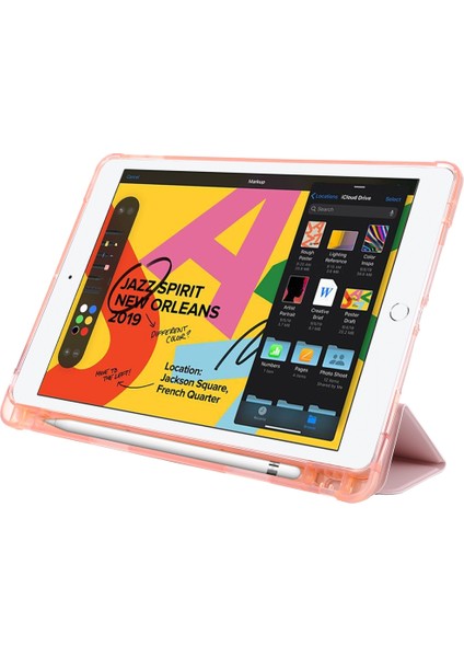 iPad 10.2 2021/2020/2019 Için Deri Kılıf (Yurt Dışından)