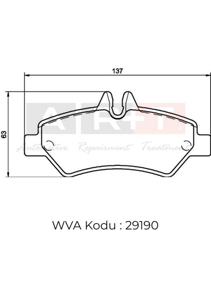 Balata Vw Crafter (06-) Mercedes Sprinter (06-) Arka