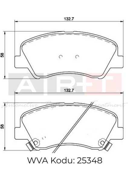 Balata Hyundai Accent Blue (11-) Accent Iv (10-) I20 (14-) Kıa Rio Iıı (12-) Ön