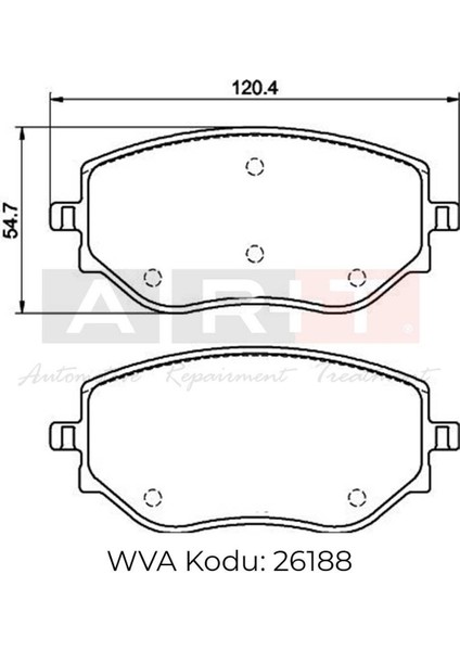 Balata Renault Clio V (19-) 16' 17' Nissan Micra V (18-) Ön