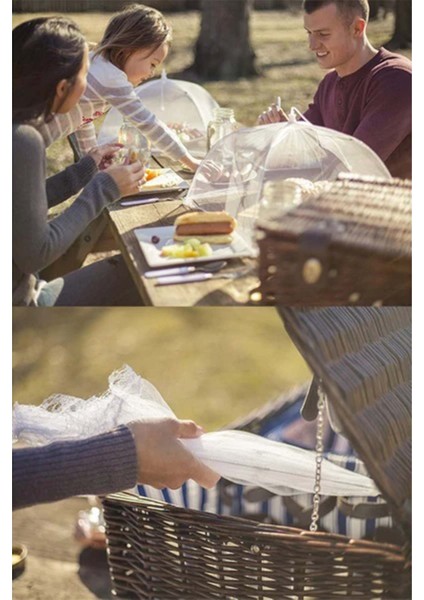 Gıda Koruma Şemsiyesi Tozdan Sinekten Böceklerden Koruma Için Pratik Kullanım Balkon Bahçe Kamp Için Uygundur