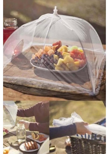 Gıda Koruma Şemsiyesi Tozdan Sinekten Böceklerden Koruma Için Pratik Kullanım Balkon Bahçe Kamp Için Uygundur fiyatları