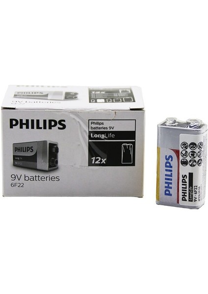Phılıps 9V Pil 12PCS (3791)