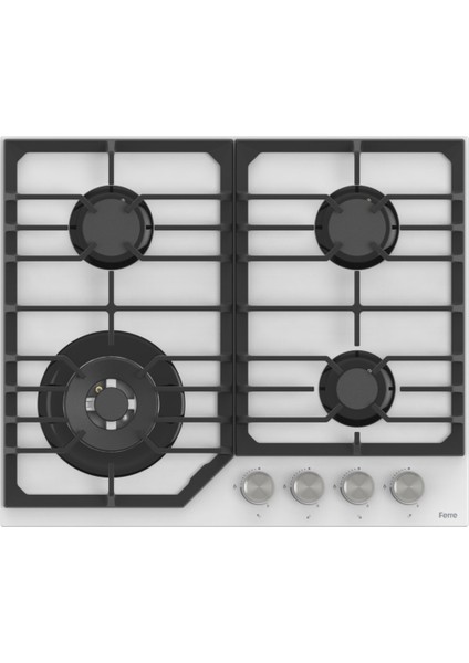 Flowart Nt Asimetrik Seriisi 3'lü Beyaz Ankastre Set ( QBL62CB-NT026-D081 )