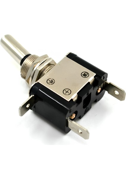 Toggle Switch 1-0 Kırmızı Ledli Metal Anahtar 3 Pin 12V Toggle Switch