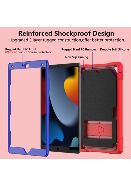 iPad 10.2 2019/2020/2021 Için Silikon+Pc Tablet Kılıfı (Yurt Dışından) modelleri