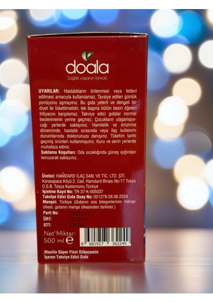 Süper Flexi Glukozamin 1500 Mg (Yumurta Zarı, C Vitamini, Tip 2 Kolajen, Ak Günlük.)
