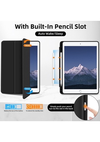 iPad 10.2 2021/2020/2019 Için Deri Tablet Kılıfı (Yurt Dışından)