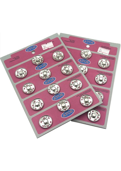 21 mm Çıt Çıt 12 Adet ( Nikel)