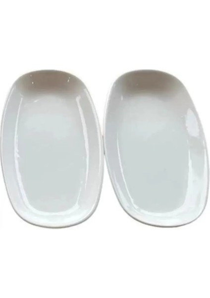 Porselen Kayık Tabak 24 cm 2 Li