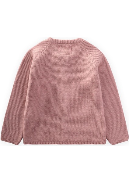 Links Triko Hırka 1-5 Yaş Pudra Pembe