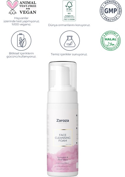 Syricalm & Niacinamide Yüz Temizleme Köpüğü Normal ve Hassas Ciltler Için 150 ml