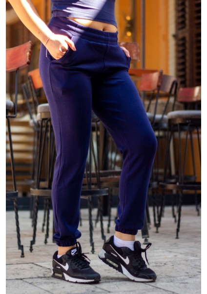 Kadın Indigo Oys Modal Kumaş Paça Lastikli Esnek Eşofman Altı 25KESAH508 modelleri