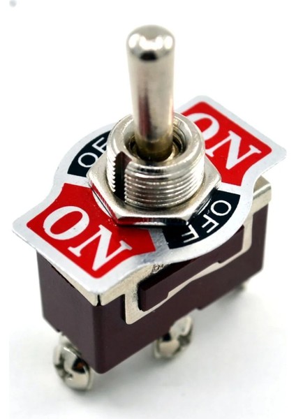 Toggle Switch 1-0-2 Metal Anahtar 3 Pin 12V-220V Toggle Switch