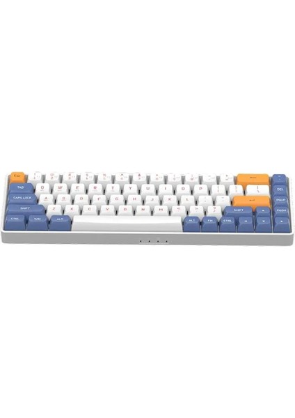 A68 Stary Blue Red Switch Mekanik Kablosuz Gaming Klavye (Ingilizce)