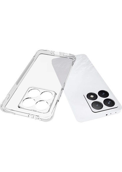 Xiaomi 14T Pro Kılıf Süper Silikon Şeffaf Kapak