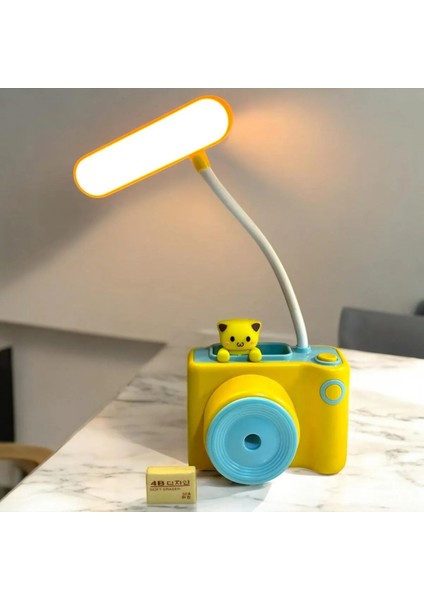 Kamera Şeklinde Kalemtıraşlı USB Masa Üstü Lamba - Şık ve Fonksiyonel! modelleri
