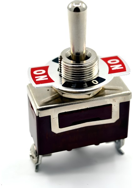 Toggle Switch 1-0-2 Yaylı Metal Anahtar 3 Pin 12V-220V 15A Yaylı