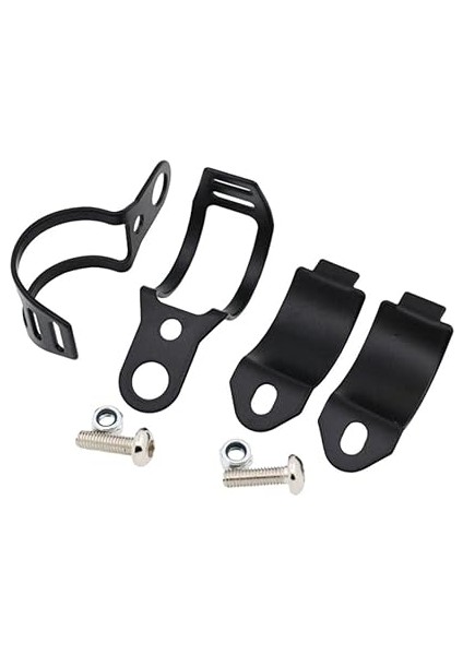 Motosiklet Dönüş Sinyalleri Çatal Kelepçeleri Montaj Lambası Tutucu Lamba Braketi Siyah