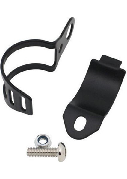 Motosiklet Dönüş Sinyalleri Çatal Kelepçeleri Montaj Lambası Tutucu Lamba Braketi Siyah fırsatları