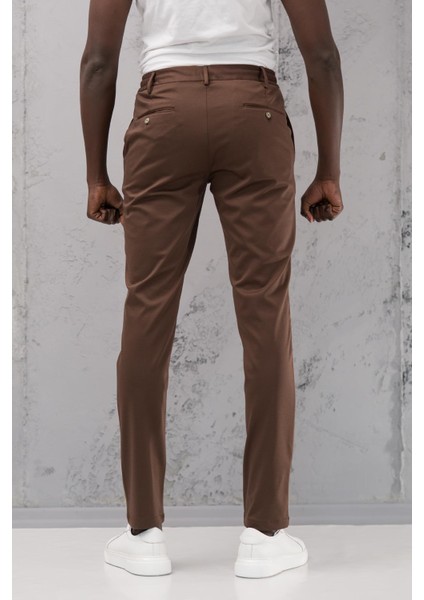 Beli Lastikli ve Iplikli Rayon Kumaş Regular Fit Likralı Jogger Pantolon