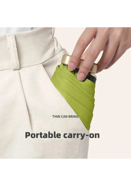 Adet %55 Indirim Mini Güneş Şemsiyesi Cep Yağmur Şemsiyesi Vinil Katlanır Uv Ultraviyole Koruma Güneşlik Cep Şemsiye Kapsülü (Yurt Dışından) modelleri