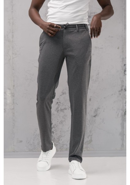 Beli Lastikli ve Iplikli Rayon Kumaş Regular Fit Likralı Jogger Pantolon fiyatları