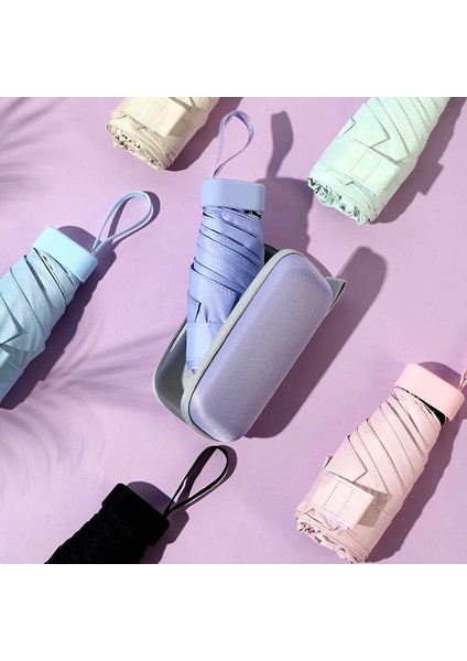 Mini Şemsiye Kapsül Şemsiye Güneşli ve Yağmurlu Çift Kullanımlı Yağmur Geçirmez Güneş Koruması Açık Hava Seyahat Taşınabilir Şemsiye Şemsiye (Yurt Dışından) modelleri