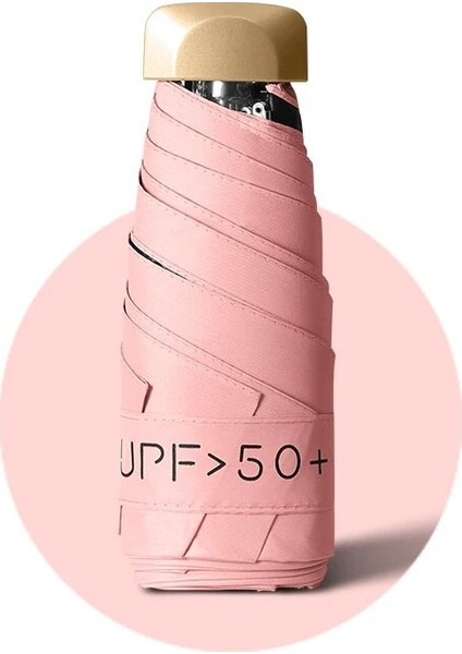 Düz %50 Indirim Güneş Korumalı Şemsiye Kadın Güneş Şemsiyesi Anti-Uv Güneşli ve Yağmurlu Çift Kullanımlı Şemsiye Cep Şemsiye Port (Yurt Dışından)