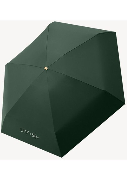 Mini Güneş Şemsiyesi Vinil Katlanır Şemsiye Uv Ultraviyole Koruması Küçük Cep Yağmur Şemsiyesi Güneş Gölge Cep Şemsiye Kapsülü (Yurt Dışından)