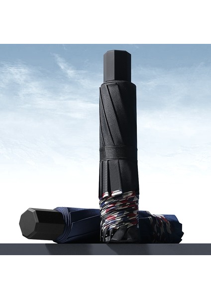 Katlanır Şemsiye Ten Bones Tampon Rüzgara Dayanıklı Yağmur Geçirmez Kumaş Sunny Yağmurlu Çift Kullanımlı Evrensel Çift İş Şemsiyesi (Yurt Dışından) fiyatları