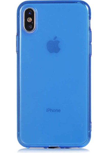 Apple iPhone Xs 5.8 Uyumlu Zore Mun SILIKON-LACIVERT-8682314037303-TA41010-TCHS