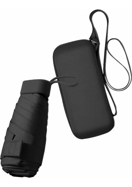 Çanta Için Mini Seyahat Güneş Şemsiyesi Kılıflı Küçük Kompakt Uv Şemsiye Güneş ve Yağmur Için Hafif ve Taşınabilir Rüzgar Geçirmez Şemsiye (Yurt Dışından) fiyatları