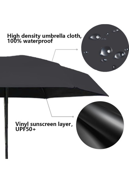 Çanta Için Mini Seyahat Güneş Şemsiyesi Kılıflı Küçük Kompakt Uv Şemsiye Güneş ve Yağmur Için Hafif ve Taşınabilir Rüzgar Geçirmez Şemsiye (Yurt Dışından) fırsatları