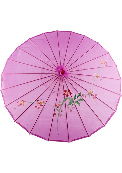 82/84cm İpek Kumaş Kadın Şemsiyesi Japon Kiraz Çiçekleri Antik Dans Şemsiyesi Dekoratif Çin Tarzı Yağlı Kağıt Şemsiye (Yurt Dışından)