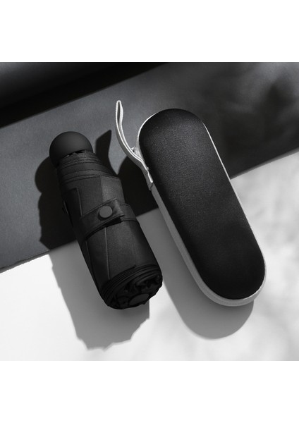 Mini Katlanabilir Şemsiye Uv Koruması Mini Güneş Şemsiyesi Çift Kullanımlı Taşınabilir Kutu Şemsiyeyi Saklamak Için Mini Şemsiye 01 (Yurt Dışından)
