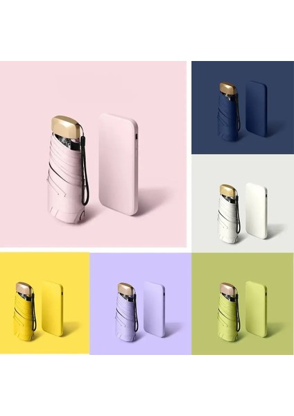 Açık Hava Mini Güneş Şemsiyesi Uv Koruması Ultra Hafif Katlanır Beş Katlı Şemsiye Güneşlik Şemsiye (Yurt Dışından) fiyatları