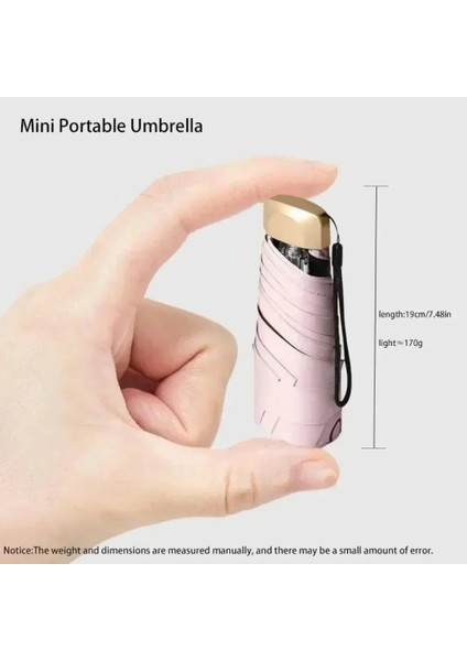 Açık Hava Mini Güneş Şemsiyesi Uv Koruması Ultra Hafif Katlanır Beş Katlı Şemsiye Güneşlik Şemsiye (Yurt Dışından) modelleri
